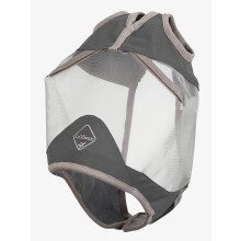 LeMieux Horse ArmourShield Pro Standard Fly Mask with Soft Bamboo Lining - UV Protective & Breathable Mesh - Grey - Medium