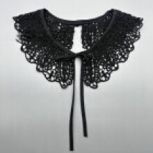 (Black Tie)Decorative Fashion Cotton Lace Neck Decor For Adults Doll Collars Seasonal Style