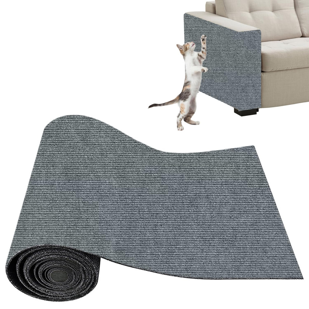 Xynovate Thickened Self Adhesive Cat Scratching Mat, Diy Cuttable Climbing Wall Scratch Pad, Reusable Protecting Couch Form Pets, Anti Scrat