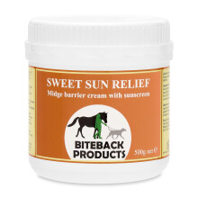 Biteback Products 'Sweet Sun Relief' - Horse & Dog Sun Cream & Midge Barrier - SPF 30+ Summer Skin Soothing, Natural Plant-Based Formula