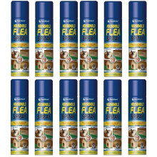 12x 200ml Household Flea Spray for Pet Beds, Kennels, Carpets and Soft Furnishings, Fast-Acting Indoor Treatment