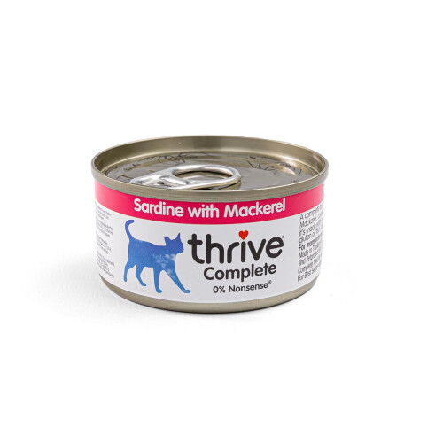 thrive Cat 100% COMPLETE - SARDINE AND MACKEREL (pack of 12) 2