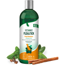 Vet’s Best Flea and Tick Shampoo for Dogs – Advanced Strength Plant-Based Formula for Flea Treatment and Prevention, Natural Flea Bath and T