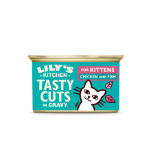 Lily’s Kitchen Tasty Cuts in Gravy Chicken with Fish, Complete Nutrition, Kitten