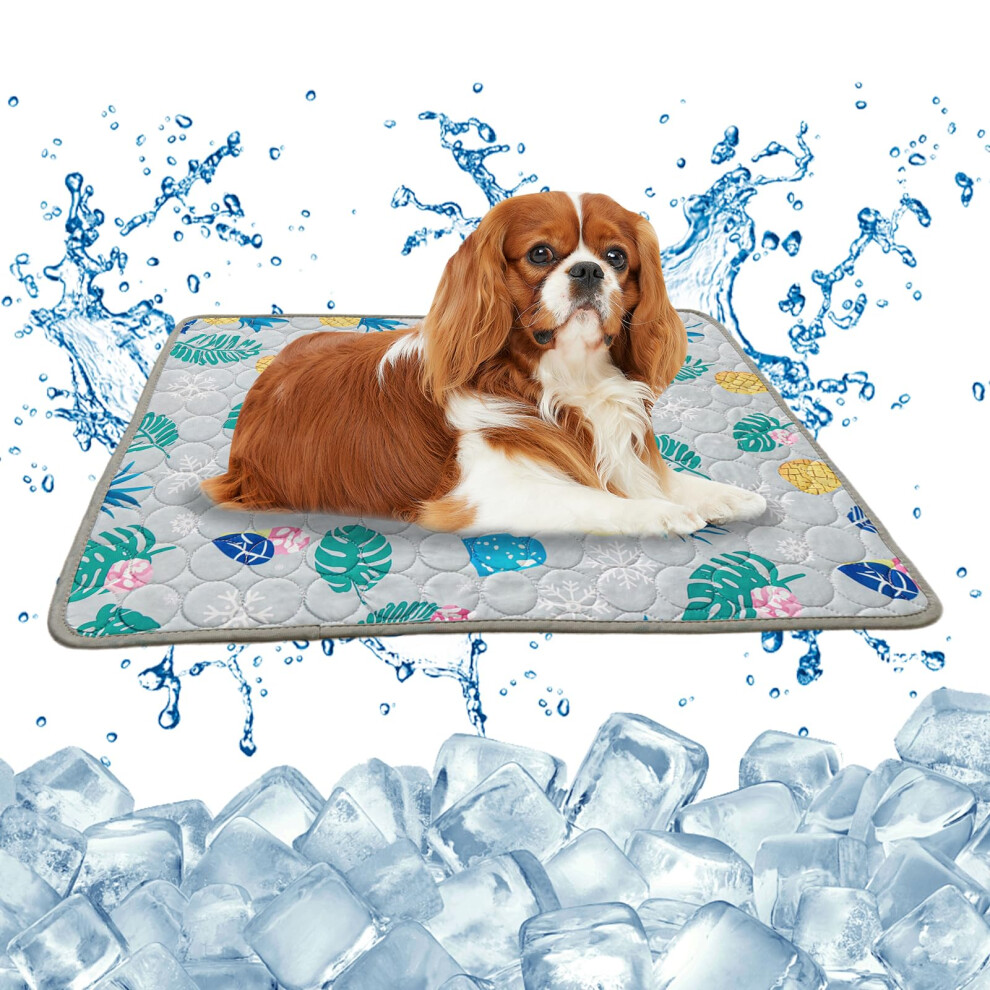 Embhlitfe Pet Cooling Mat For Dogs And Cats,Ice Silk Pet Cool Mats For Dogs Ccooling Pad For Dog Cooling Blanket,Washable Self Cool Bed For