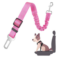 Dog Seat Belt for Car Adjustable Dog Harness Elastic Bungee Strong Safety Headrest Car Seat Belt Nylon Leads Reflective Restraint Belts For Dogs Pets