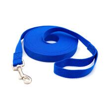 Dog Lead, 10m Waterproof & Adjustable Nylon Dog Leash with Handle and 360 Carabiner, Durable Training Lead for Small, Medium, and Large Dogs (Blue)
