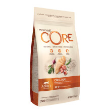 Wellness CORE Original 1.75 kg, Chicken & Turkey – Dry Cat Food for Adult Cats,