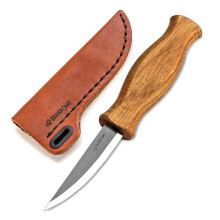 [Beavercraft] C4S Whittling Sloyd Knife with Oak Handle In Leather Sheath