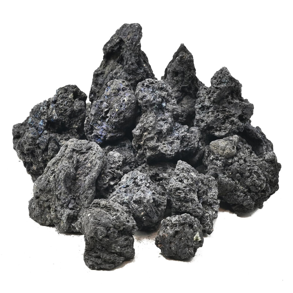 Kingrui Natural Volcanic Lava Rock Decorative Stones For Miniature & Fairy Gardens,Aquascaping Aquariums,Fire Pit Use & Succulent Planters