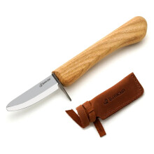 [Beavercraft] C1KID Small Whittling Knife For Children with Leather Sheath