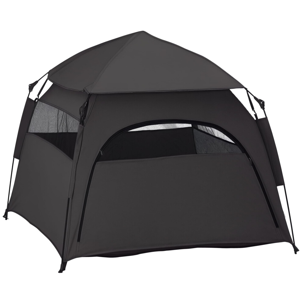 Pawhut Foldable Dog Cat Tent, Portable Pet Playpen With Water-Resistant Oxford Cloth, Carry Bag, Exercise Tent For Extra Large Dog, Cat, Indoor Outdo
