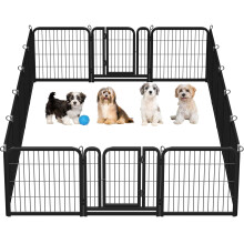 costoffs Foldable Heavy Duty Dog Whelping Pen Outdoor/Indoor for Yard/RV/Camping Suitable for Puppy/Cat/Rabbit/Pig/Small Medium Animals (60 cm H, 16