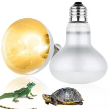 Jonuin 2 Pack 100W Reptile Heat Lamp, E27 Heat Lamp Bulb for Reptiles, Daylight Basking Spot Lamp, Tortoise Heat Lamp Bulb, Reptile Heating Bulb for