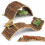 2PCS Reptile Hideout Climbing Bridge Tortoise Accessories 1