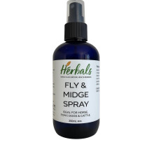 Natural Animal Fly & Midge Spray 250ml: For Dog, Horse, Pony