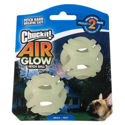 Chuckit! Chuckit! Air Glow Fetch Dog Ball, Small, (2-Pack)