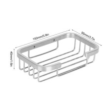 Wall-Mounted Soap Dish in 304 Stainless Steel, Bathroom Toilet Accessory Organizer - GUA