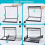 Under Sink Kitchen Storage, Metal Under Sink Organizer with Pull-Out Drawer, 2-Tier L-Shape, Black 5