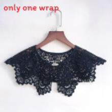 (Black Buckle)Hanfu Decorative Shoulder Cover With Metal Or Fabric Buttons For Womens Costume