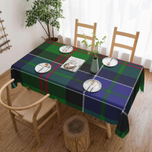Clan Paterson Tartan Tablecloth, Water Resistance Spillproof Table Cloth for Thanksgiving/Christmas Family Tablecloth