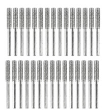 30 Pieces Chainsaw Sharpener Stone Burr Grinding Stone File, Polishing Grinding Tool Grinding Bits, 5/32 Inch/ 4 mm