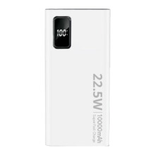Super Powerbank 10000mAh, 22,5W - Hvit