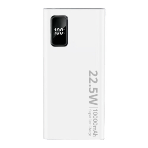Super Powerbank 10000mAh, 22,5W - Hvit