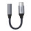 Ugreen USB-C til 3,5 mm AUX-kabel 10 cm - Grå 1