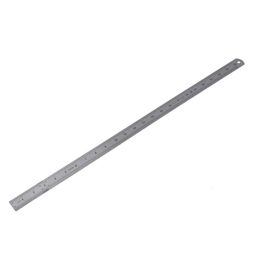 4X 60cm Stainless Metal Measuring Straight Ruler 1
