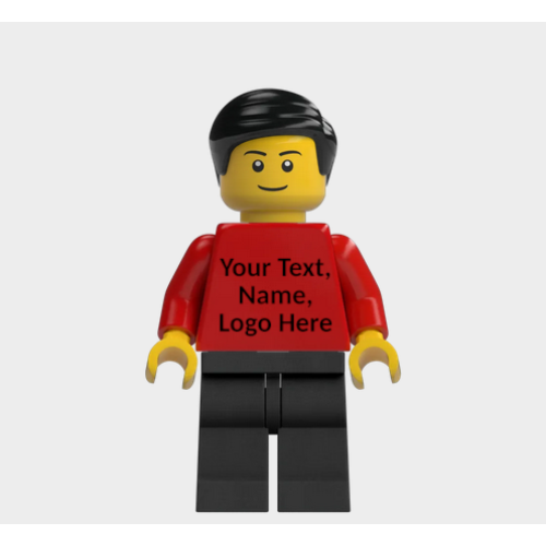 L001 Custom Personalised Lego Minifigures Text M2