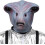 (Blauer Außerirdischer) Blaue Alien-Latexmaske 2
