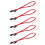 5pcs 50CM  3.0 III SATA3 7Pin Data Cable 6Gb/S SSD Cables HDD Hard Disk Data Cord Premium Version(Red) 1