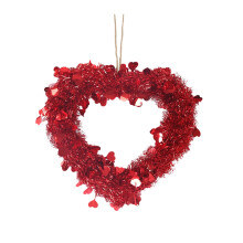 Heart Shaped Wreath Decoration for Valentine's Day Wedding