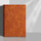 Caderno com capa de couro sintético macio 8,2 x 5,7 polegadas 6