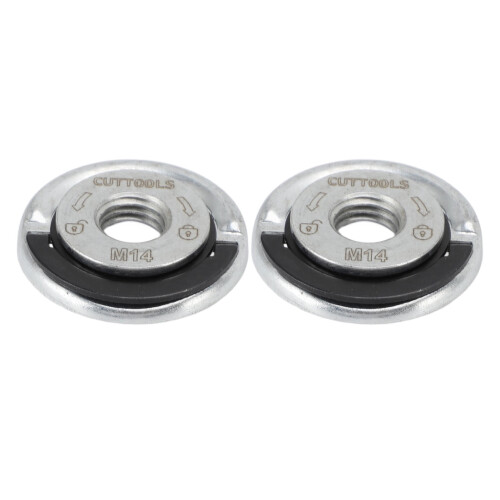 2‑Pack M14 Angle Grinder Flange Nuts – High‑Stability Carbon Steel Quick‑Release Locking Nut for Rapid Disc Changes 2