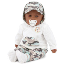 (Camo Pattern) The Magic Toy Shop 20" Lifelike Soft Baby Doll With Dummy & 12 Sounds