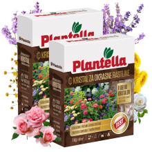 PLANTELLA Gødning til blomstrende planter, hække, roser, lavendelbuske, 1 kg x 2