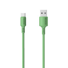 USB TYPE-C KABEL 3A SOMOSTEL GRØN 3100mAh 1,2M