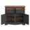 Mercers Furniture Corona Charcoal 2 Door Sideboard Solid Wood Pine Wooden Dark Grey 5