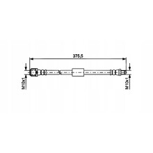 Bremseslange: OEM: 2124200448 Mercedes W212 C218 CLS - Bag