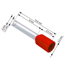 E-1508 1,5/8 mm kabelmuffestik