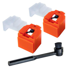 2PCS Record Player Needles with Brush Replacement for ATN3600 ATN91 AT-PL50 AT-LP60 AT-PL300 AN11 ALE33