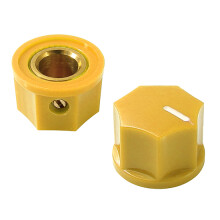 GUL BAKELIT KNOP 15MM