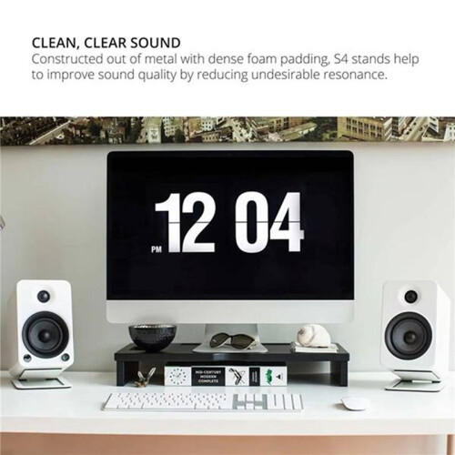 2Pack Tilted Computer Bookshelf Speaker Holder for  MR4 MR3 MR3BT Studio Monitors Risers Desk Stand for Eris E3.5 1