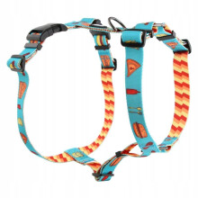 Sele til en stor hundebeskytter, trykfri, farverig hyrdehund, HUGGY DOGGY XL