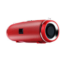 Outdoor Wireless Stereo 3D Surround 4.0 Speaker High-Power Portable Bass Speaker Red