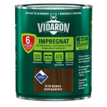 VIDARON BESKYTTENDE OG DEKORATIV IMPREGNERINGSBELÆGNING AFRIKANSK WENGE V10 0,7L