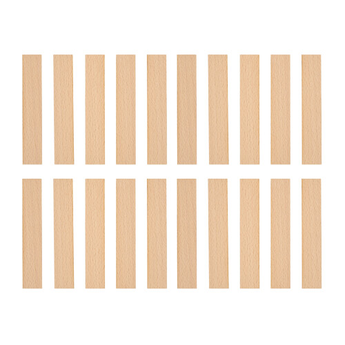 Trævæger til stearinlys 140x25x1 mm 20 stk.