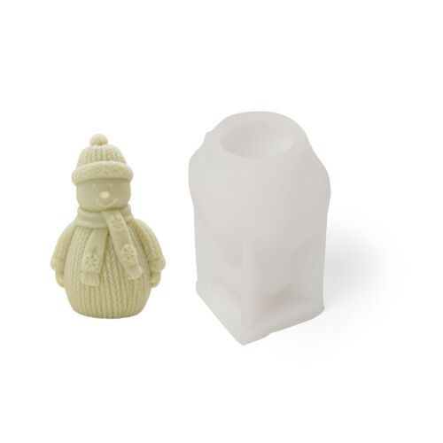 Silikone snemand lysform 97x62 mm